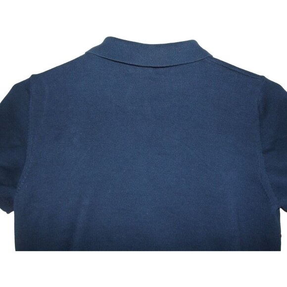 Alfred Dunner Sweater Womens Size Small blue argyle embroidered Patriotic collar - Picture 7 of 7